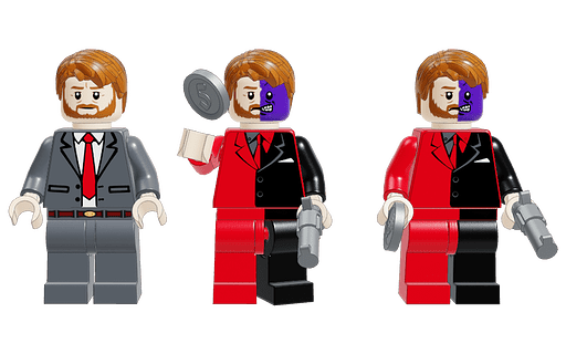 Mecabricks.com | Two-face (Harvey Dent)