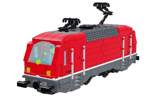 Red electric lokomotive