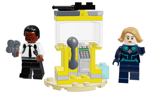 Lego captain marvel and nick fury polybag hot sale